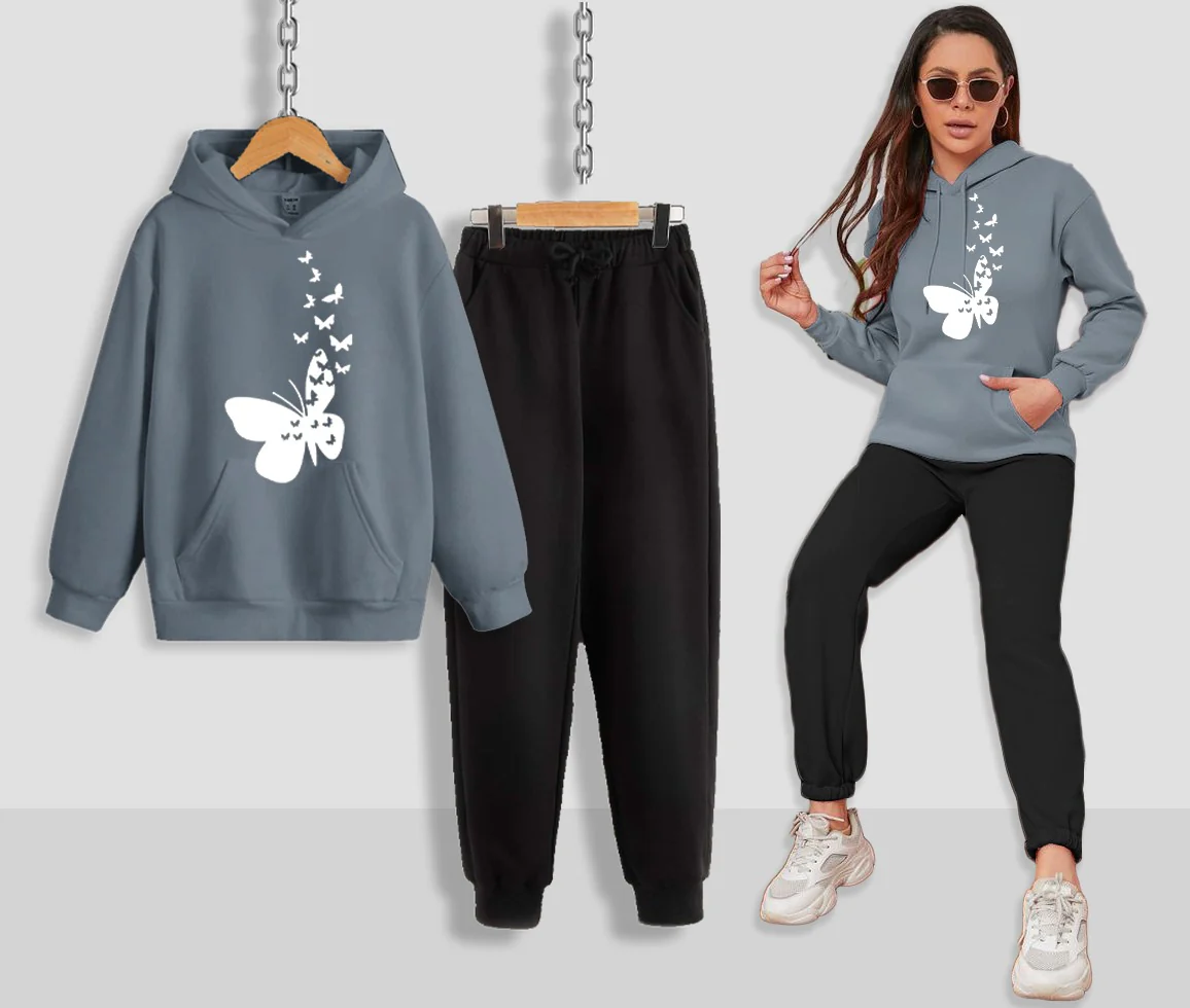 Flying Butterfly Women Hoodie Set - Image 8