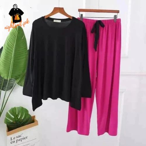 Loose Shirt and Pajama PJ Set Sleepwear - Image 3