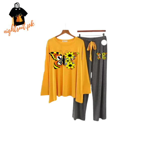 Colored Butterfly Printed Loungewear - Image 3