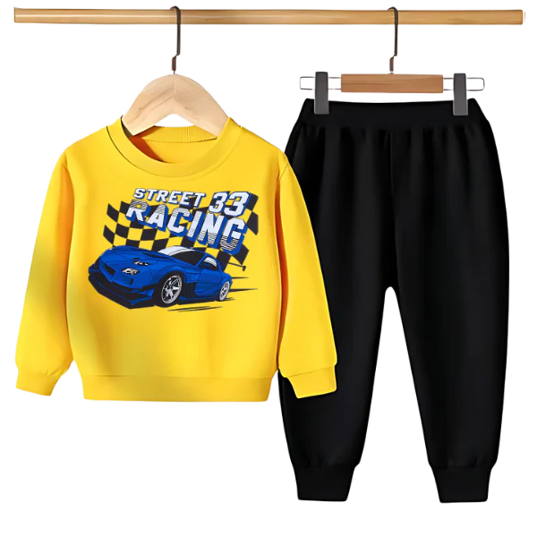 STREET RACING PRINTED SWEATSHIRT SET - Image 2