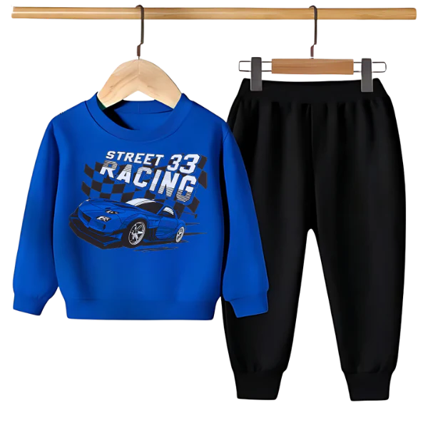 STREET RACING PRINTED SWEATSHIRT SET - Image 5