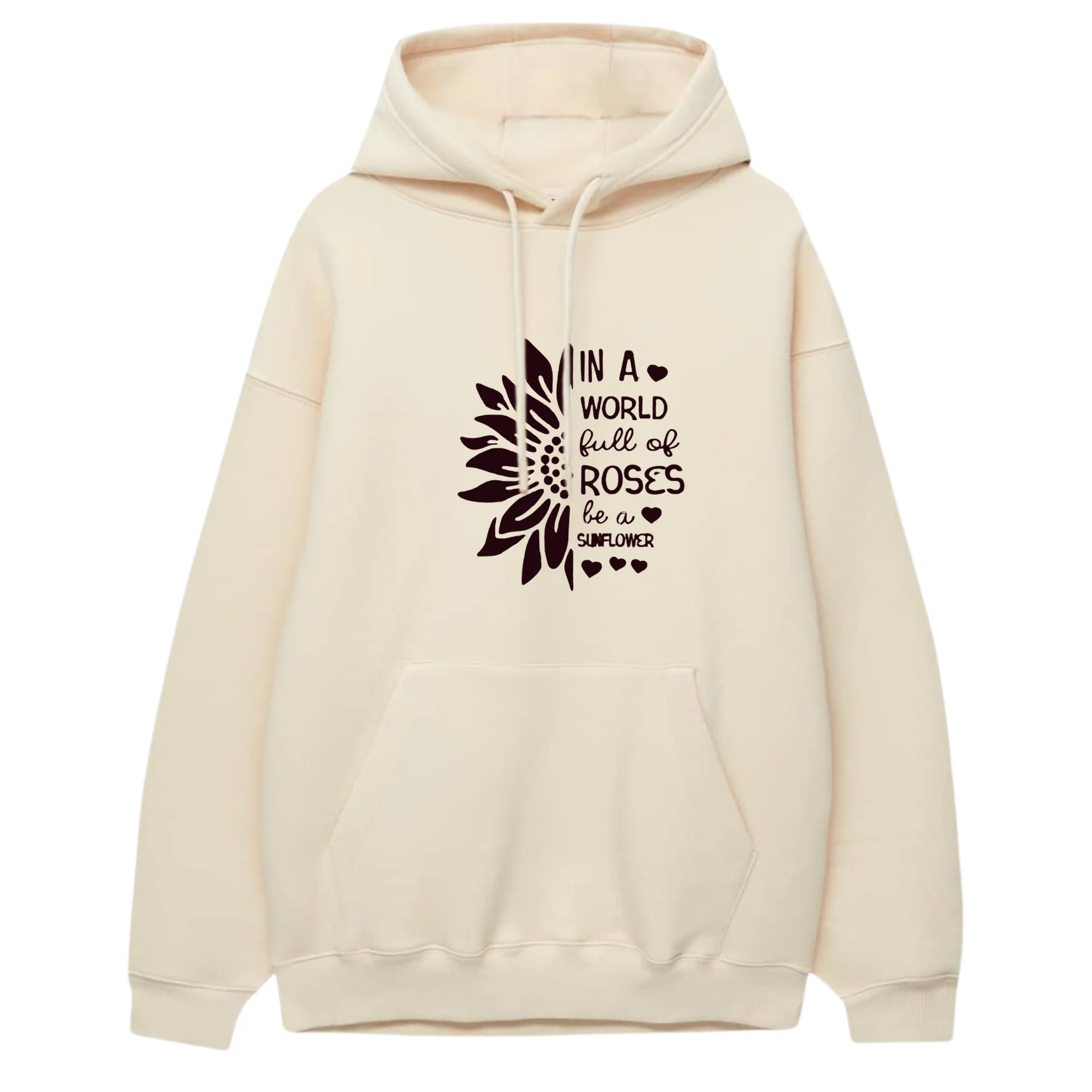Sun Flower Printed Hoodie - Image 6
