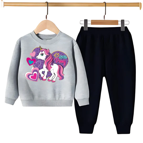UNICORN PRINTED SWEATSHIRT SET - Image 3