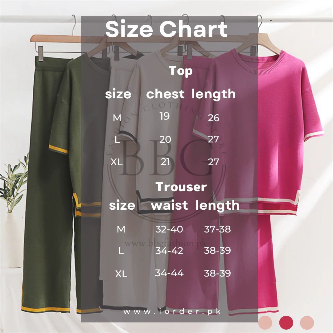 Desi Gulab Slit Short Sleeve T-shirts and High Waist Wide Leg Pants - Image 4