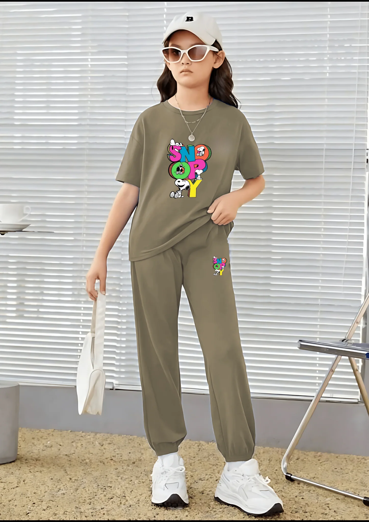 Snoopy-Themed Matching Set - T-Shirt and Pants - Image 3