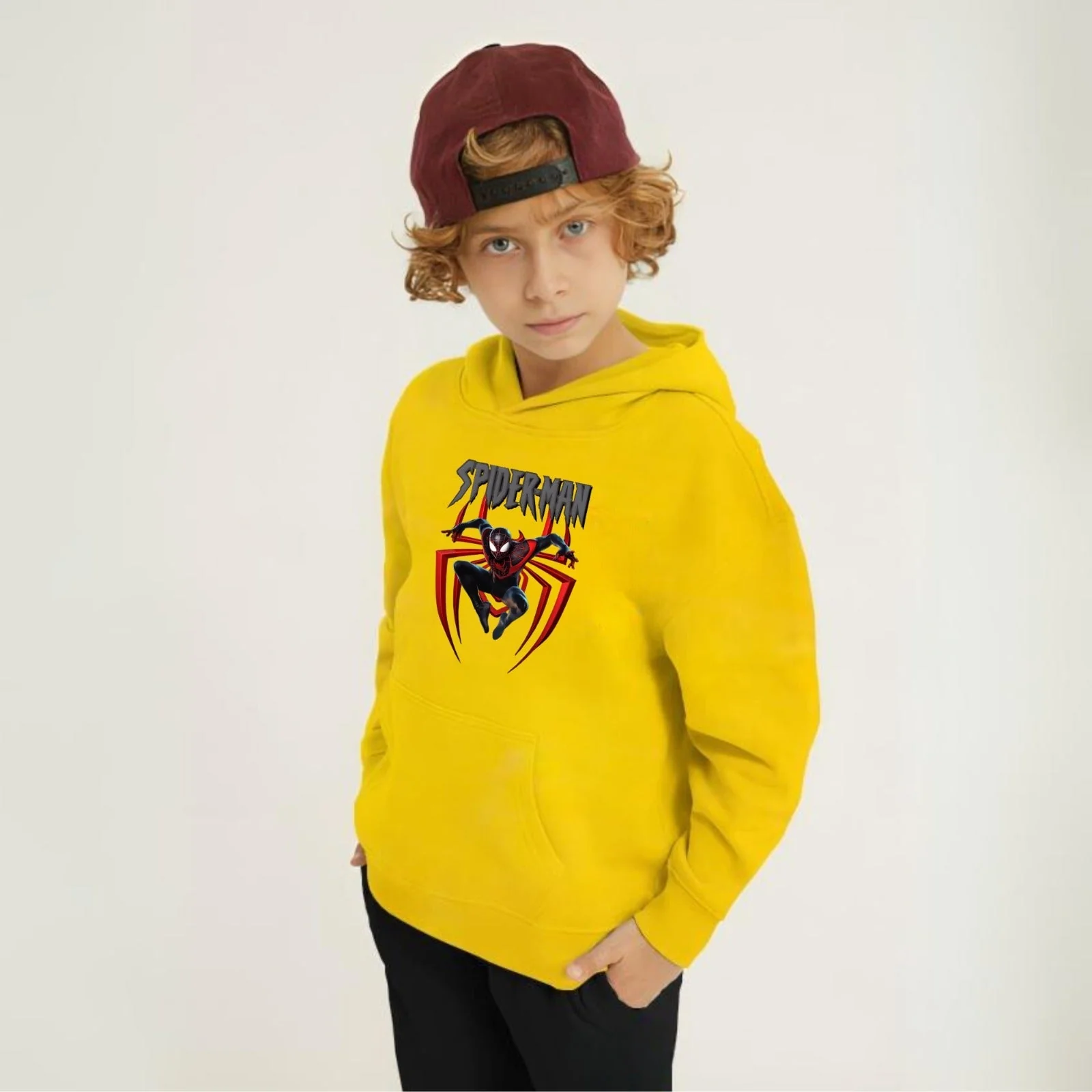 New Spider Man Printed Kids Hoodie Set - Image 2
