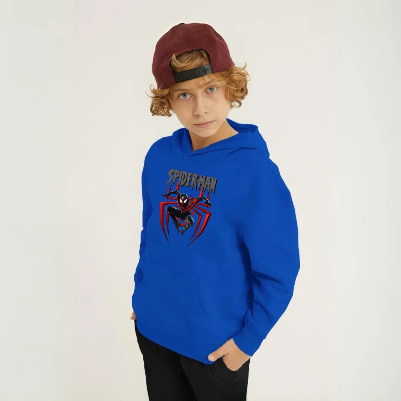 New Spider Man Printed Kids Hoodie Set - Image 6