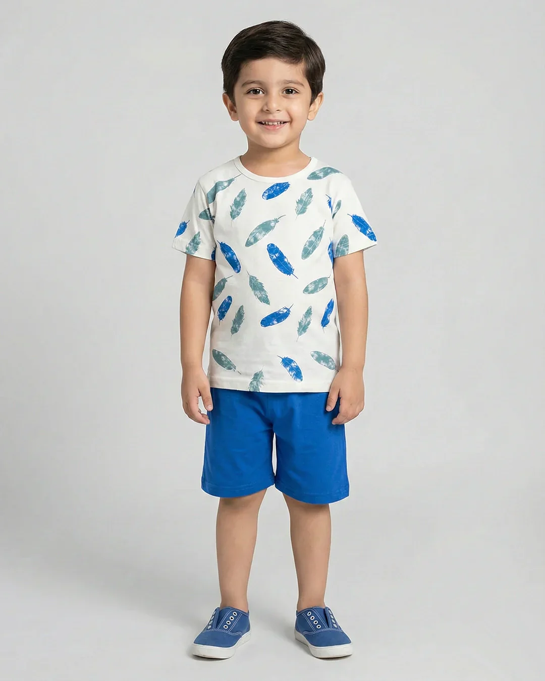 White Feather Short Set
