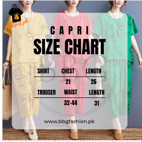 Black Circle Printed Capri PJ Set - Image 5