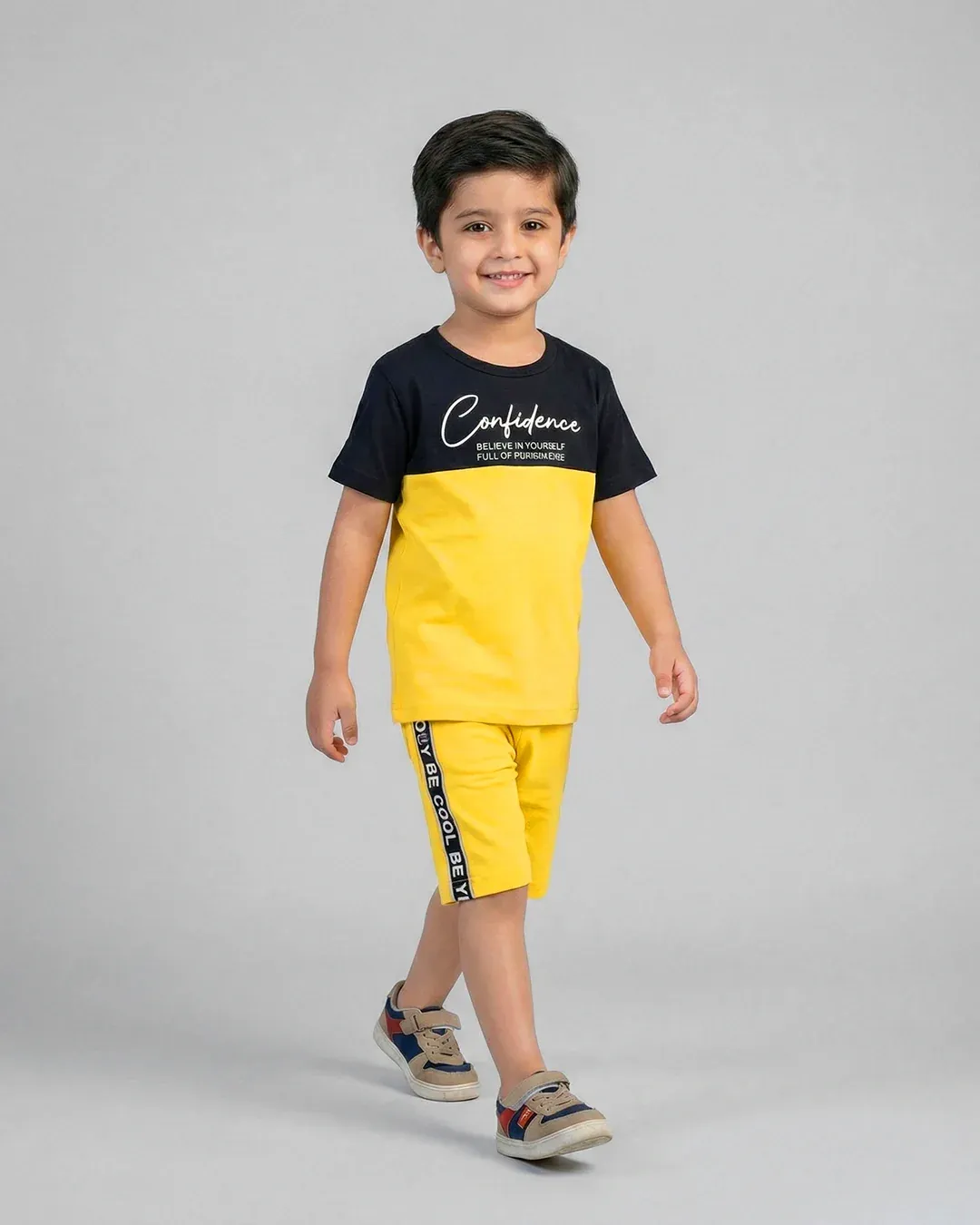 Yellow Confidence Short Set